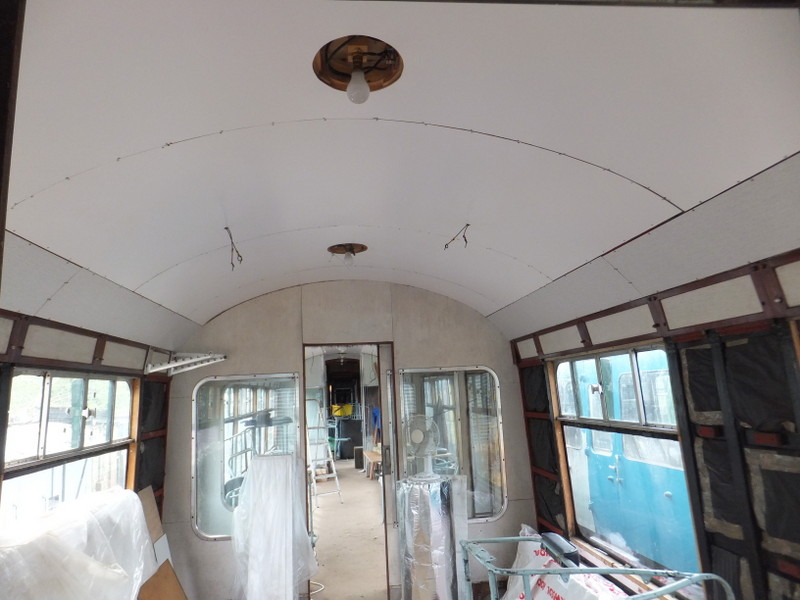Class 100: Panels fitted above the luggage racks